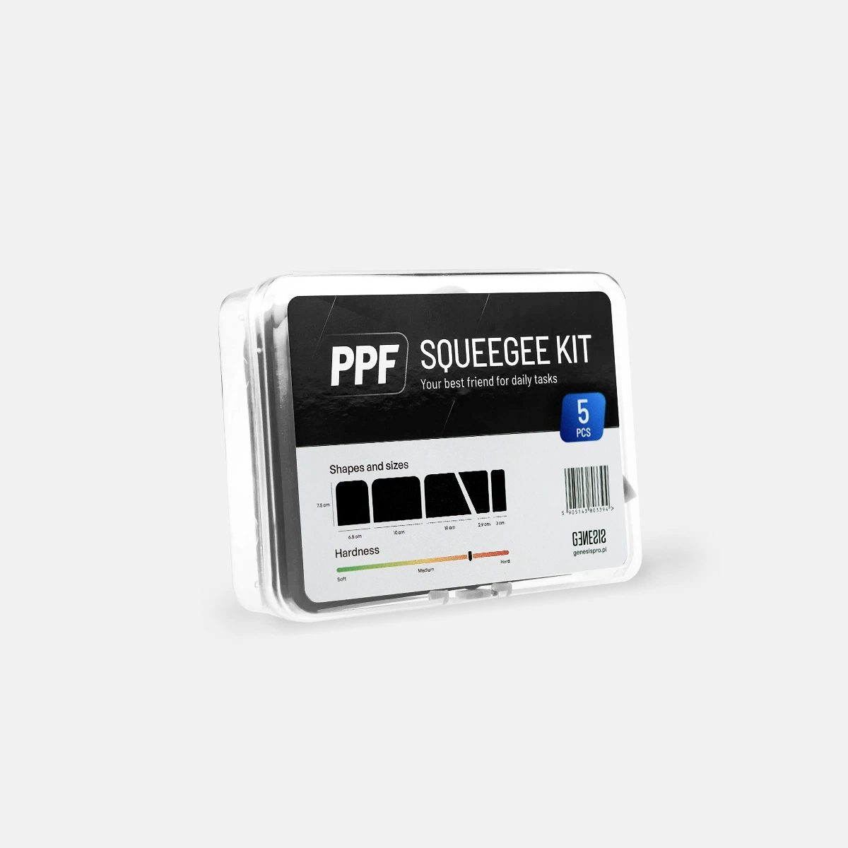 Squeegee kit for PPF hard (black)